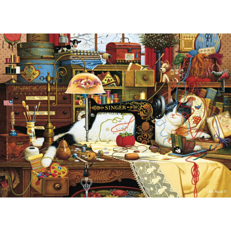 Schmidt Spiele 59993 Maggie, die Chaotin, Charles Wysocki Puzzle 1.000 Teile