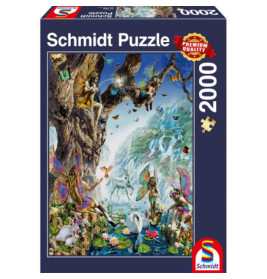 Schmidt Spiele 57386 Im Tal der Wasserfeen, Puzzle 2.000 Teile
