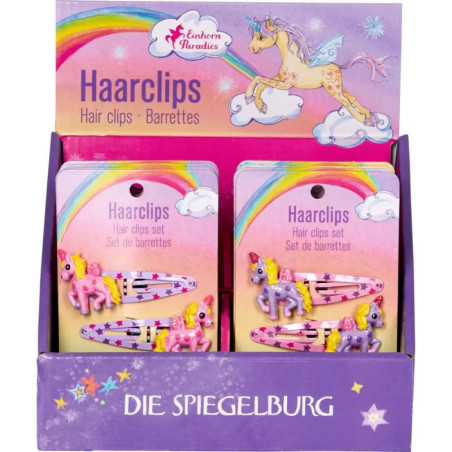 Haarclips Einhorn - Einhorn-Paradies, sortiert (1 Stück)