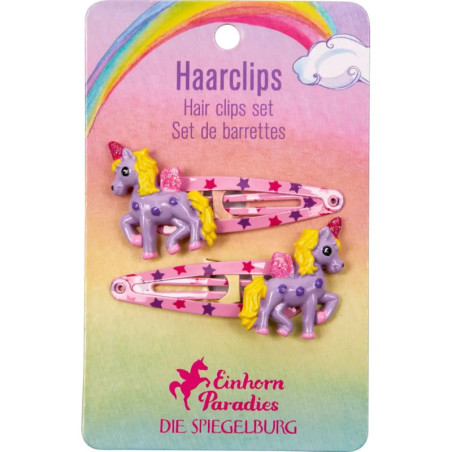 Haarclips Einhorn - Einhorn-Paradies, sortiert (1 Stück)
