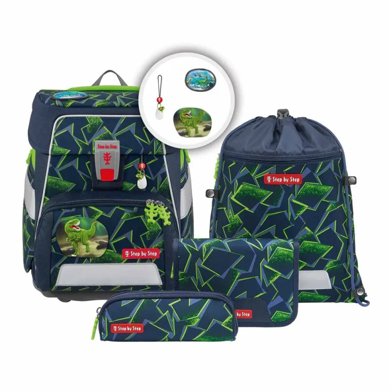 SPACE Schulranzen-Set Wild T-Rex Taro , 5-teilig