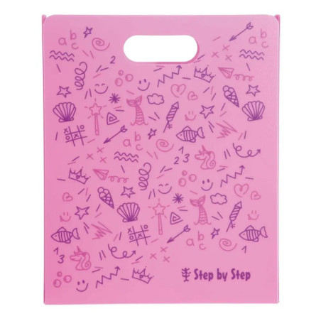 Heftbox mit Tragegriff, Pink