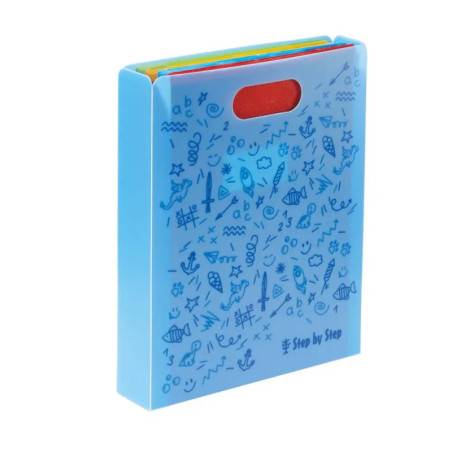Heftbox mit Tragegriff, Blau