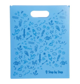 Heftbox mit Tragegriff, Blau