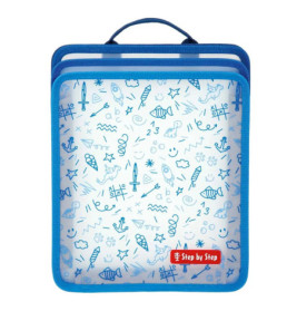 Faltbare Heftbox, Blau