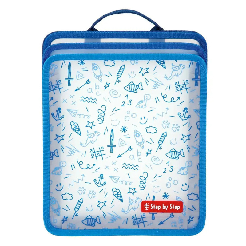 Faltbare Heftbox, Blau