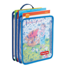 Faltbare Heftbox, Blau