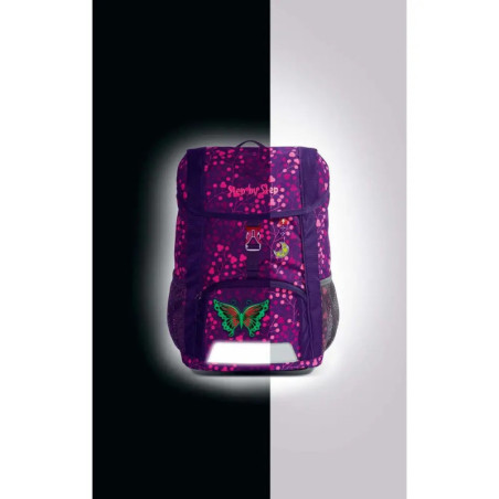 KID SHINE Rucksack-Set Butterfly Night Ina , 3-teilig