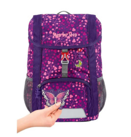 KID SHINE Rucksack-Set Butterfly Night Ina , 3-teilig