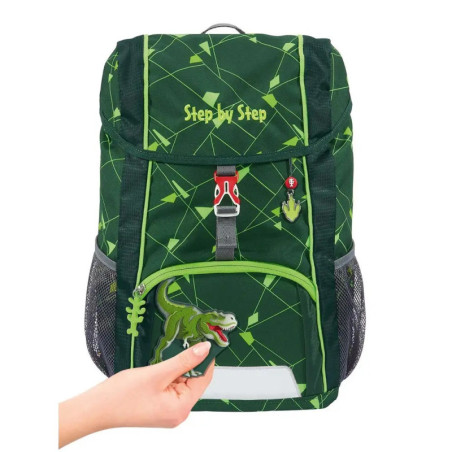 KID SHINE Rucksack-Set Dino Night Tyro , 3-teilig