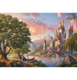 Schmidt Spiele 57372 Disney, Belle's Magical World (AT), Thomas Kinkade Puzzle 1.000 Teile - DISNEY