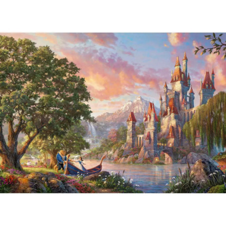 Schmidt Spiele 57372 Disney, Belle's Magical World (AT), Thomas Kinkade Puzzle 1.000 Teile - DISNEY