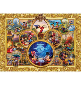 Schmidt Spiele 57371 Disney, Mickey & Minnie, Dream Collage II, Thomas Kinkade Puzzle 1.000 Teile - DISNEY