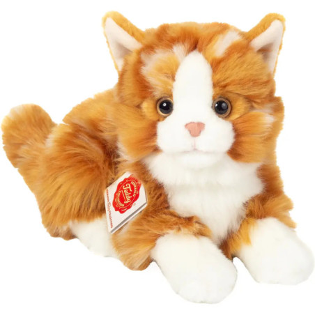 Teddy Hermann Katze liegend, rot getigert, 20 cm Teddy Hermann Katze liegend, rot getigert, 20 cm