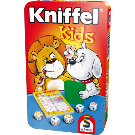 Schmidt Spiele Kniffel Kids Mitbringspiel in der Metalldose Schmidt Spiele Kniffel Kids Mitbringspiel in der Metalldose