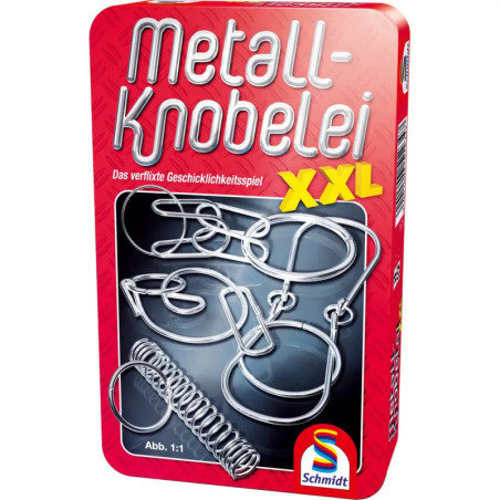 Schmidt Spiele Metall Knobelei XXL Mitbringspiel in der Metalldose Schmidt Spiele Metall Knobelei XXL Mitbringspiel in der Metalldose