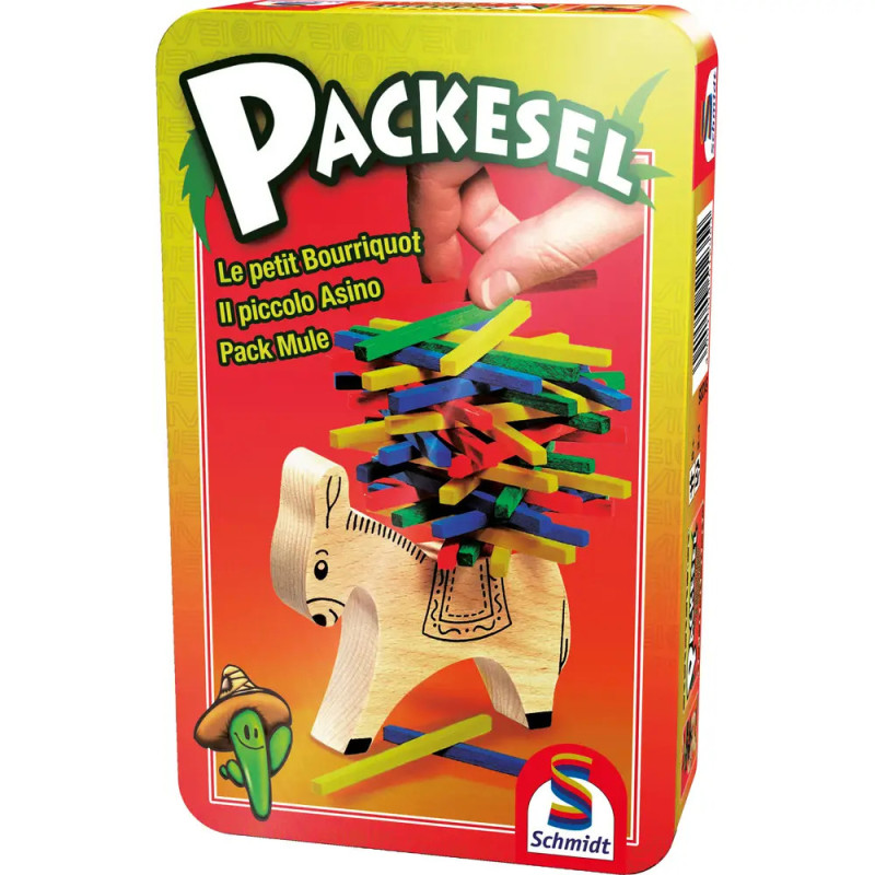 Schmidt Spiele Packesel Mitbringspiel in der Metalldose