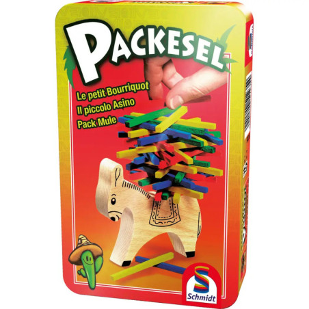 Schmidt Spiele Packesel Mitbringspiel in der Metalldose