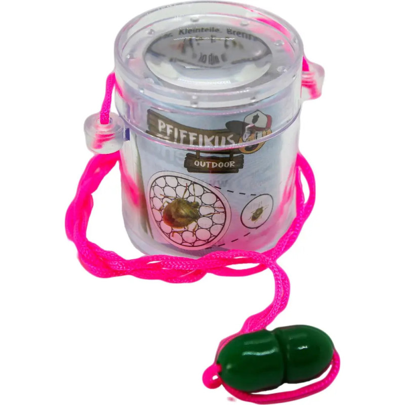 Pfiffikus-Mini Lupenbecher 4 cm & Schnur
