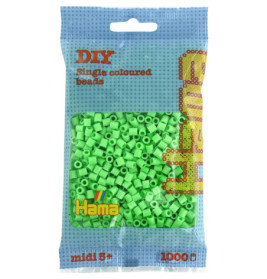 Hama® Bügelperlen Midi - Pastell Grün 1000 Perlen