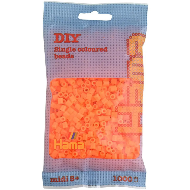 Hama® Bügelperlen Midi - Neion Orange 1000 Perlen