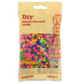 Hama® Bügelperlen Midi - Neon Mix 1000 Perlen