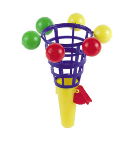 Fangbecher mit 6 Bällen