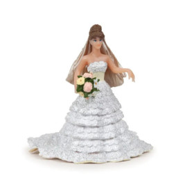 Papo 38819 Braut im weissen Spitzenkleid