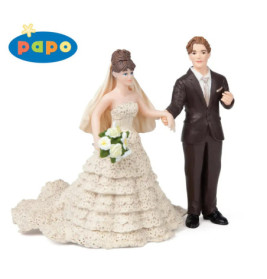 Papo 38819 Braut im weissen Spitzenkleid