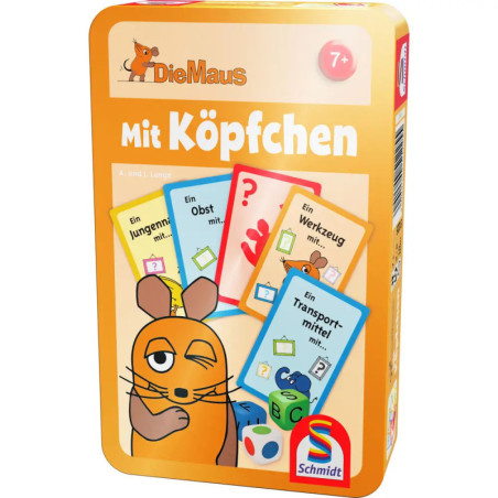 Schmidt Spiele Bring-mich-mit  Maus Mit Köpfchen Metalldose Schmidt Spiele Bring-mich-mit  Maus Mit Köpfchen Metalldose