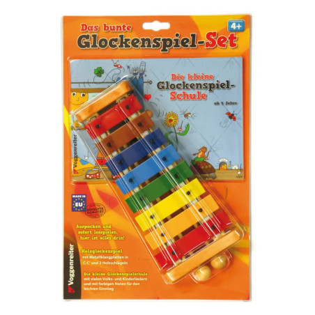 Voggenreiter Buntes Glockenspielset mit Buch   Kleine Glockenspielschule