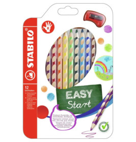 Ergonomic triangular colored pencil STABILO® EASYcolors walletErgonomischer Dreikant-Buntstift STABILO® EASYcolors Etu
