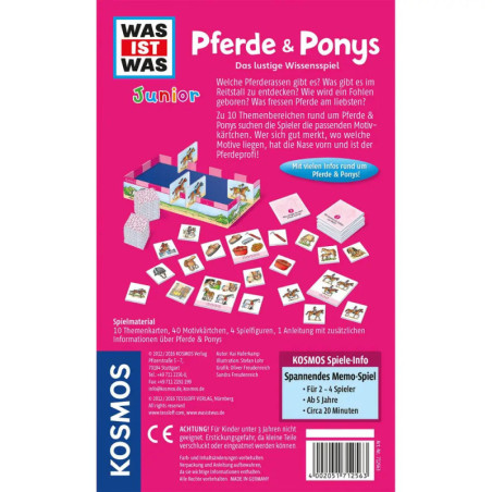 Kosmos WAS IST WAS Junior Pferde und Ponys Mitbringspiel Kosmos WAS IST WAS Junior Pferde und Ponys Mitbringspiel