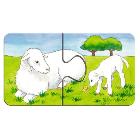 Ravensburger 073337 Puzzle Auf dem Bauernhof 2, 4, 6, 8 Teile