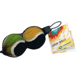 Schildkröt Funsports - Ersatz-Klettbälle  (2 Bälle yellow+green/black) im Meshbag