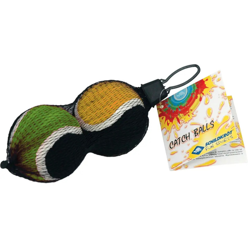 Schildkröt Funsports - Ersatz-Klettbälle  (2 Bälle yellow+green/black) im Meshbag Schildkröt Funsports - Ersatz-Klettbälle  (2 Bälle yellow+green/black) im Meshbag