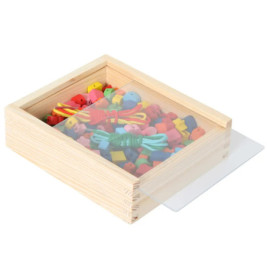 LENA® Holzperlen Holzkiste