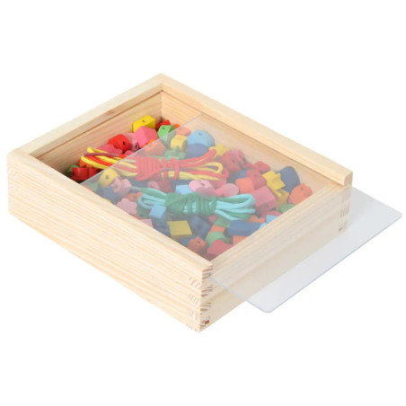 LENA® Holzperlen Holzkiste