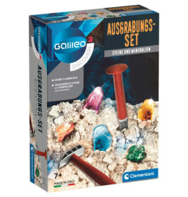 Clementoni Galileo Ausgrabungsset -Steine und Mineralien