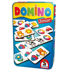 Schmidt Spiele Domino Junior Mitbringspiel in der Metalldose