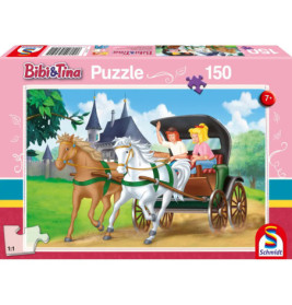 Schmidt Spiele Kutschfahrt, 150 Teile, Kinderpuzzle Bibi