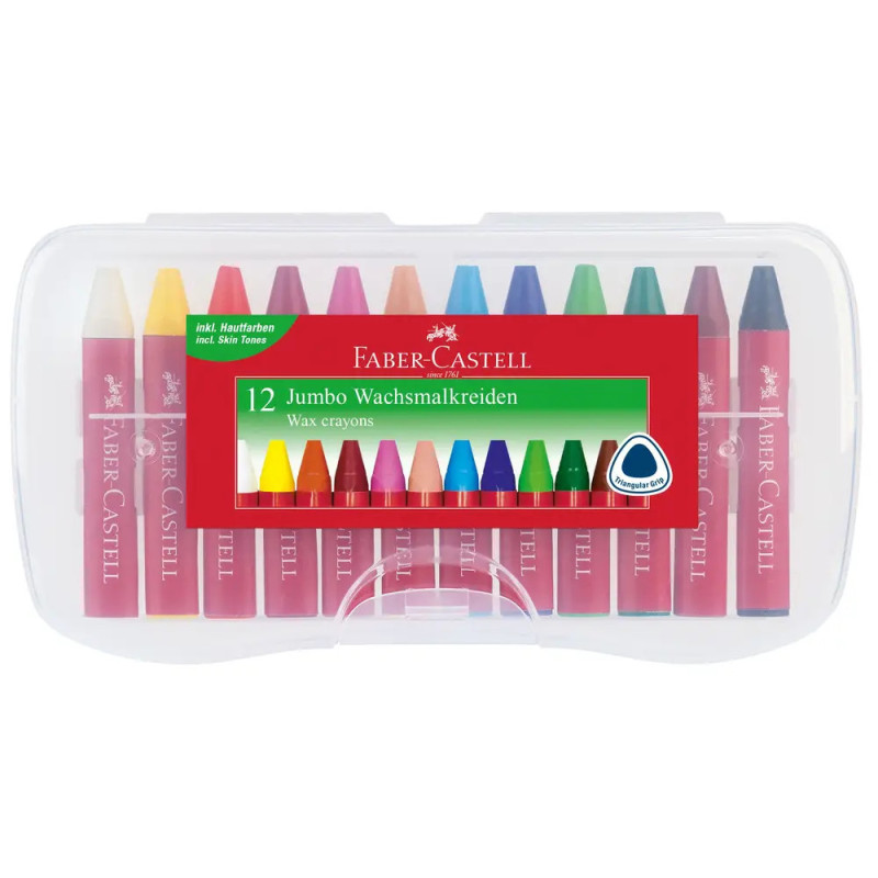 Faber-Castell Wachsmalkreide JUMBO 12er Faber-Castell Wachsmalkreide JUMBO 12er