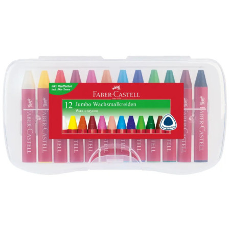 Faber-Castell Wachsmalkreide JUMBO 12er Faber-Castell Wachsmalkreide JUMBO 12er