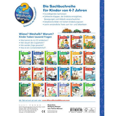 Ravenburger 32884 Wieso? Weshalb? Warum?, Band 8: Alles über die Eisenbahn WWW-Standard (ab 01/06)