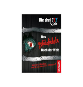Deutsches Buchcover mit einem Monsterauge hinter Holz, Titel: Das gefährlichste Buch der Welt.