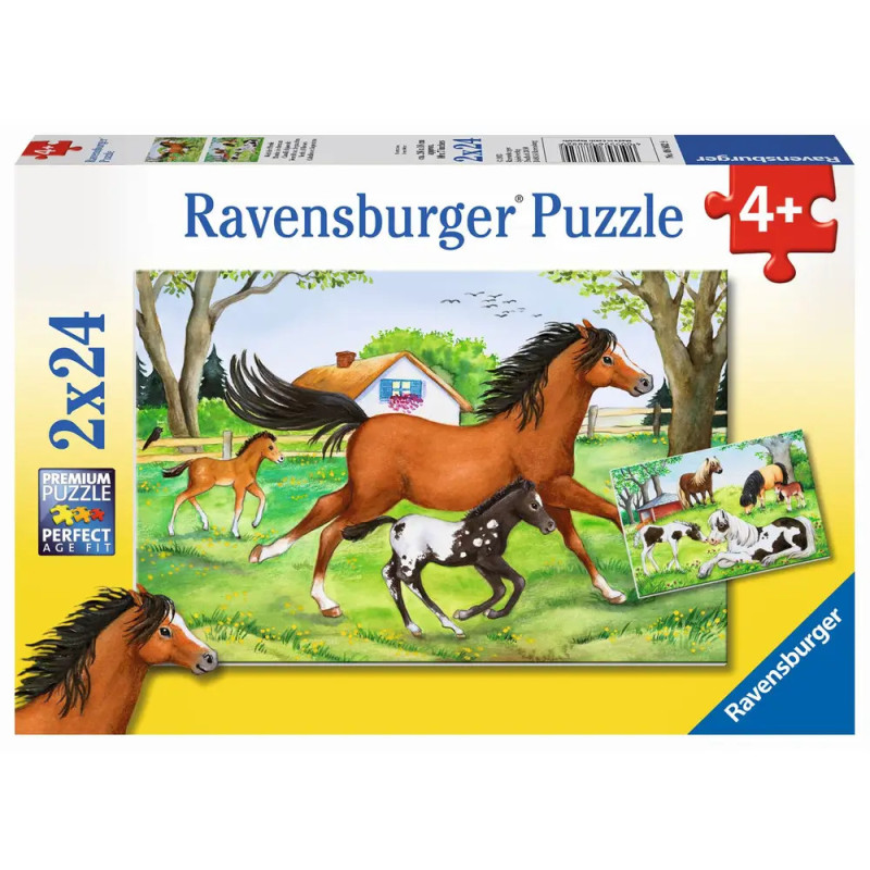 Ravensburger 88829  Puzzle Welt der Pferde 2 x 24 Teile Ravensburger 88829  Puzzle Welt der Pferde 2 x 24 Teile