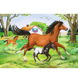 Ravensburger 88829  Puzzle Welt der Pferde 2 x 24 Teile