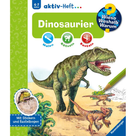 Ravenburger 32696 Wieso? Weshalb? Warum? aktiv-Heft: Dinosaurier WWW-Malbuch (ab 01/06)