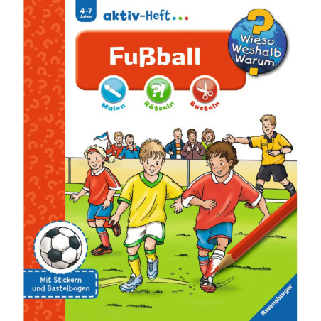 Ravensburger 32697 Wieso? Weshalb? Warum? aktiv-Heft: Fußball WWW-Malbuch (ab 01 06)