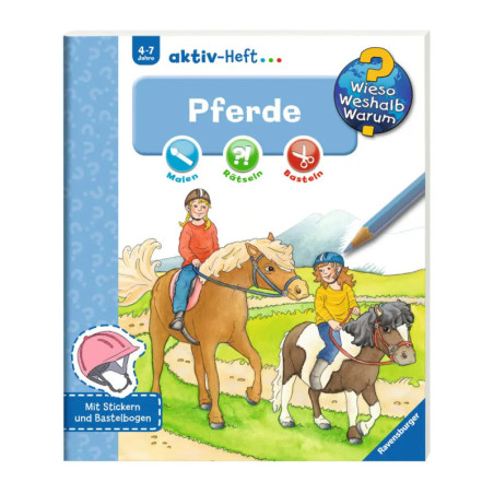 Ravenburger 32698 Wieso? Weshalb? Warum? aktiv-Heft: Pferde WWW-Malbuch (ab 01/06)